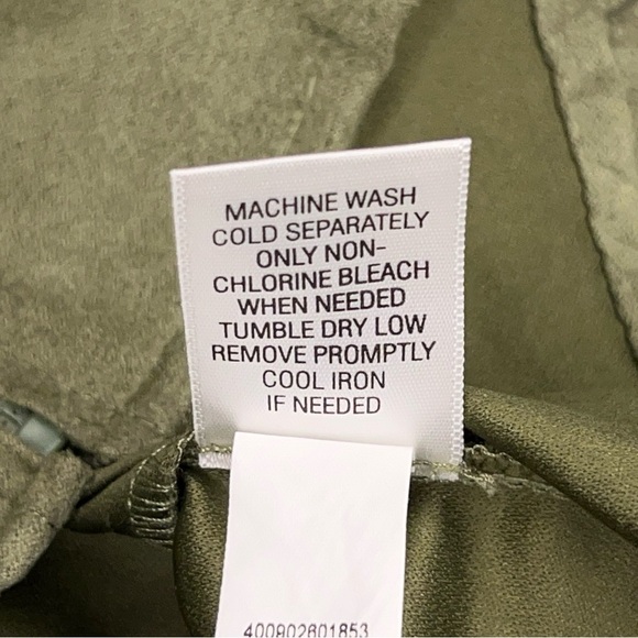 Petite Medium Croft And Barrow Green Blazer Jacket Floral Print Zip Closure - Picture 16 of 16